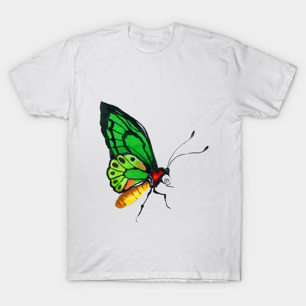 Butterfly Wings Green T-Shirt by Creative Has